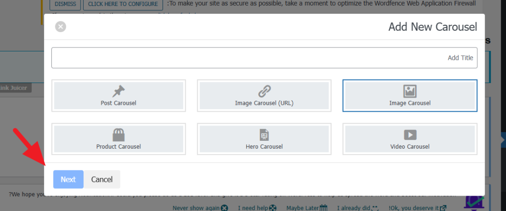 إضافة كروسل متحرك لموقع ووردبريس