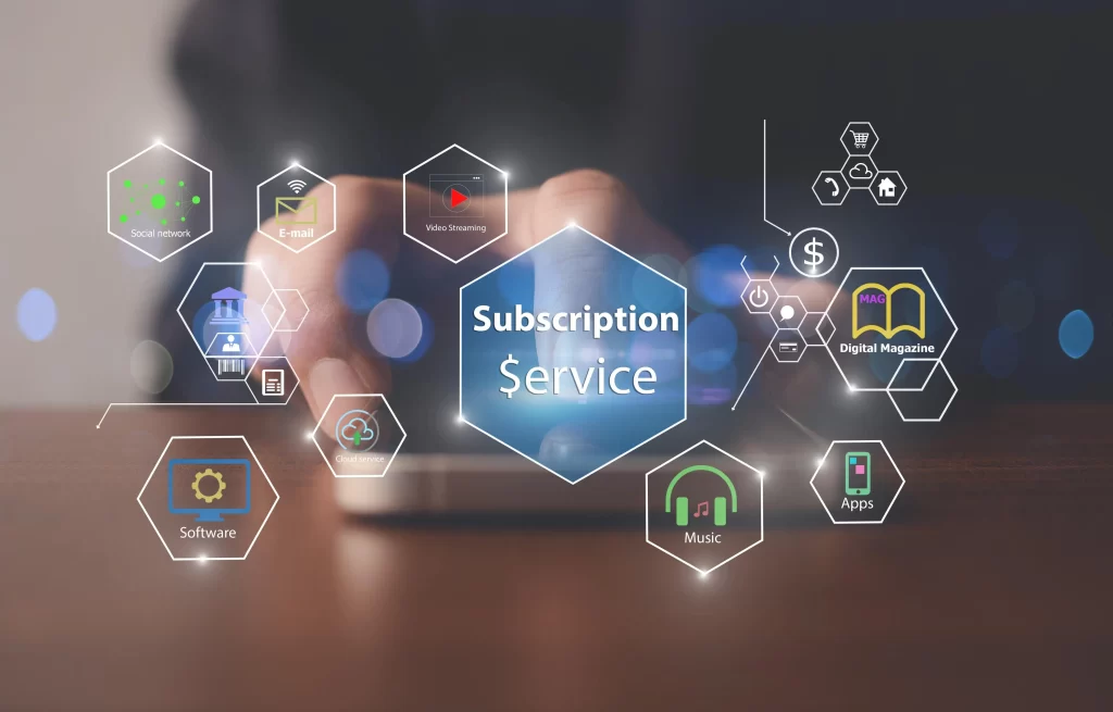 بيع الاشتراكات الرقمية