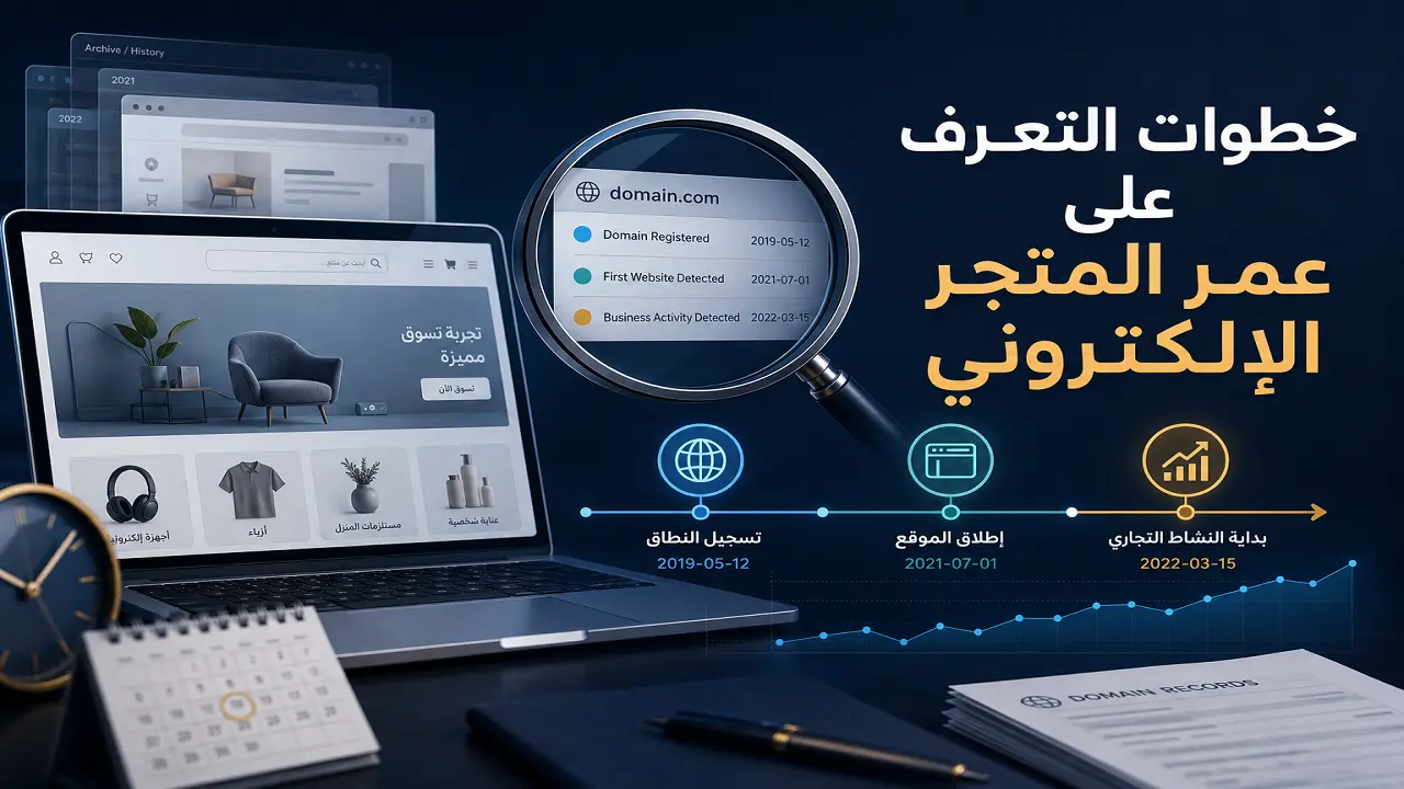 عمر المتجر الإلكتروني