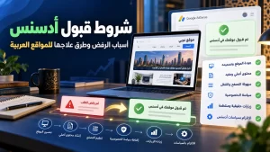 شروط قبول أدسنس لموقعك الالكتروني